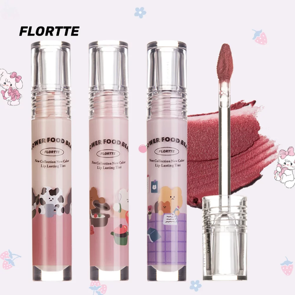 FLORTTE Flower Food Bear Lip Cream