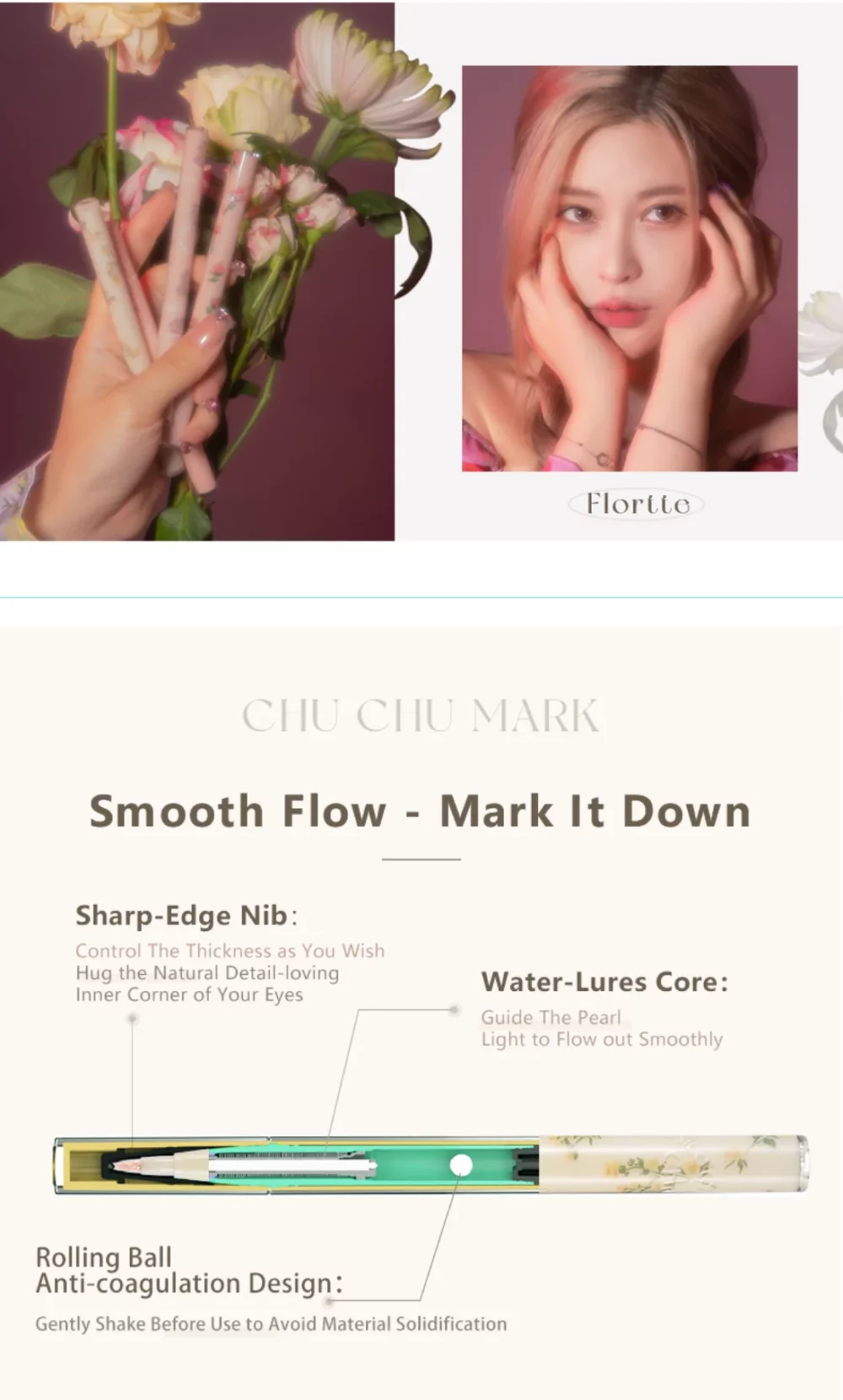 FLORTTE Chu Chu Mark Silkworm Pen - Image 4