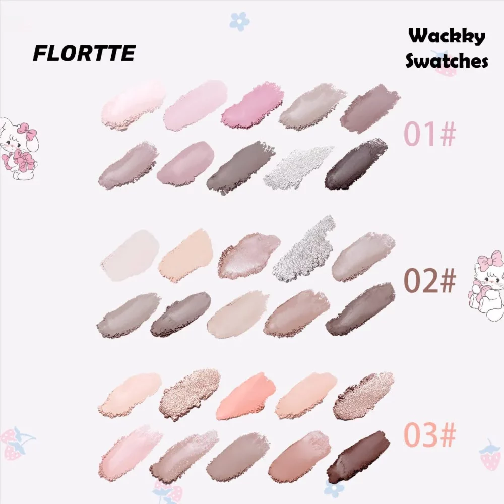 FLORTTE Wackky Series Ten-Color Eyeshadow Palette - Image 8